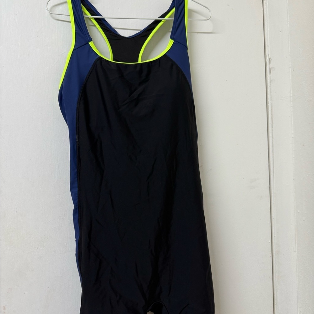 Women's Black and Blue Swimsuit